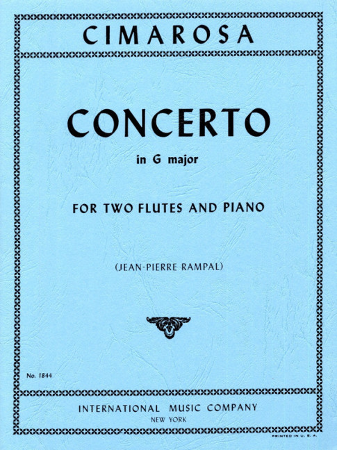 Vorderes Coverbild Concerto in G major 