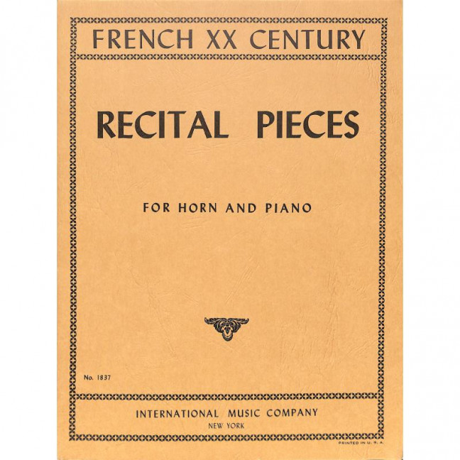 Vorderes Coverbild Recital pieces 