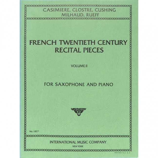 Vorderes Coverbild French Twentieth Century Recital Pieces Vol. 2 Band 2