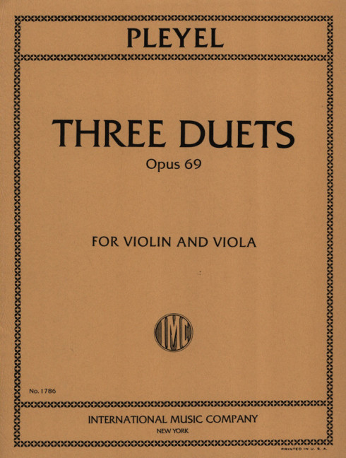 Vorderes Coverbild Three Duets op. 69 