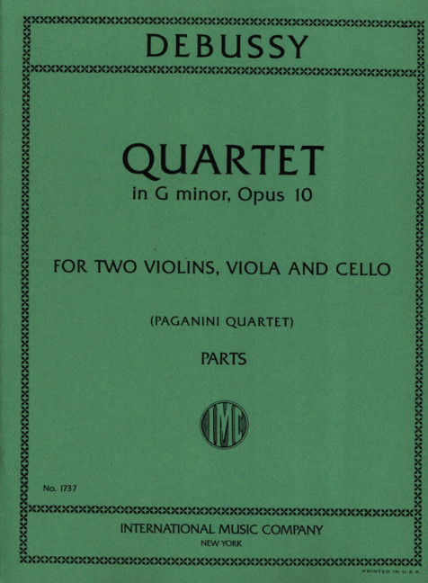 Vorderes Coverbild Quartet in G minor op. 10 