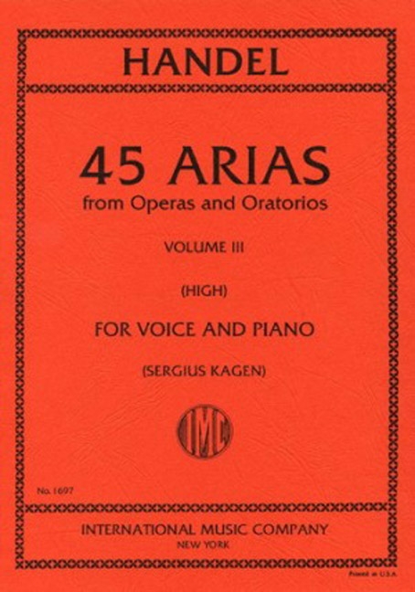 Vorderes Coverbild 45 ARIAS III H.Vce Pft 