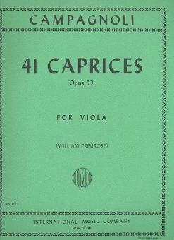 Vorderes Coverbild 41 Caprices op.22 
