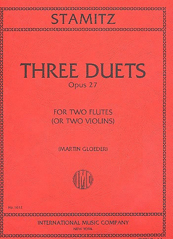 Vorderes Coverbild Three Duets op.27 