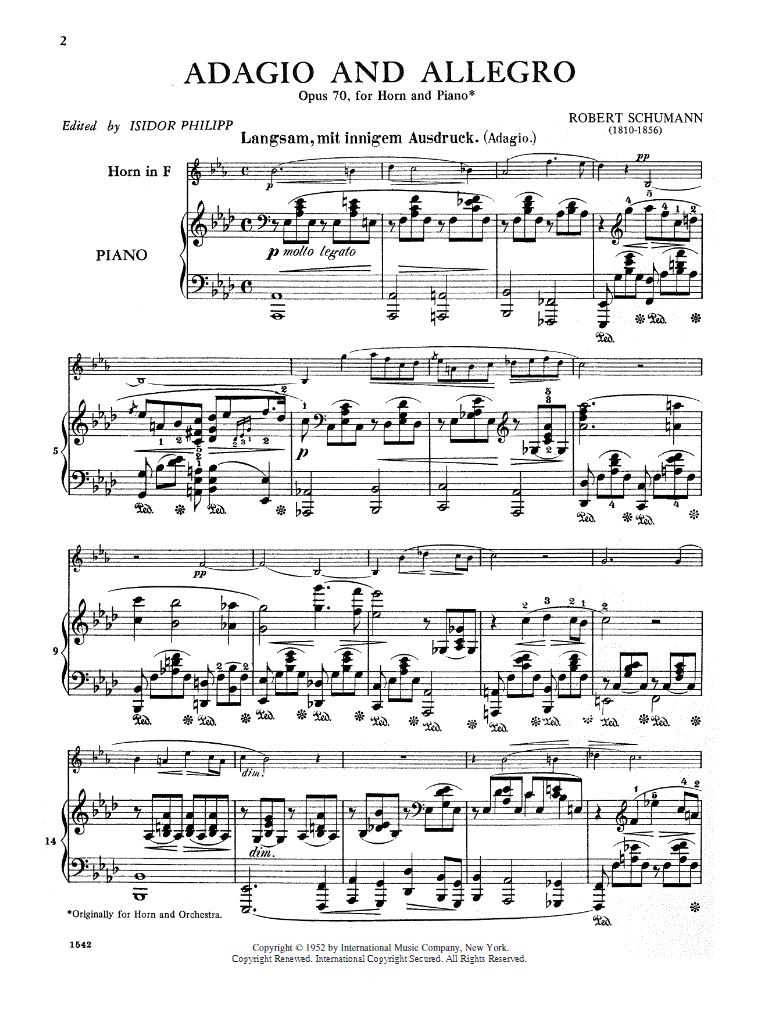 Vorderes Coverbild Adagio & Allegro Op.70 