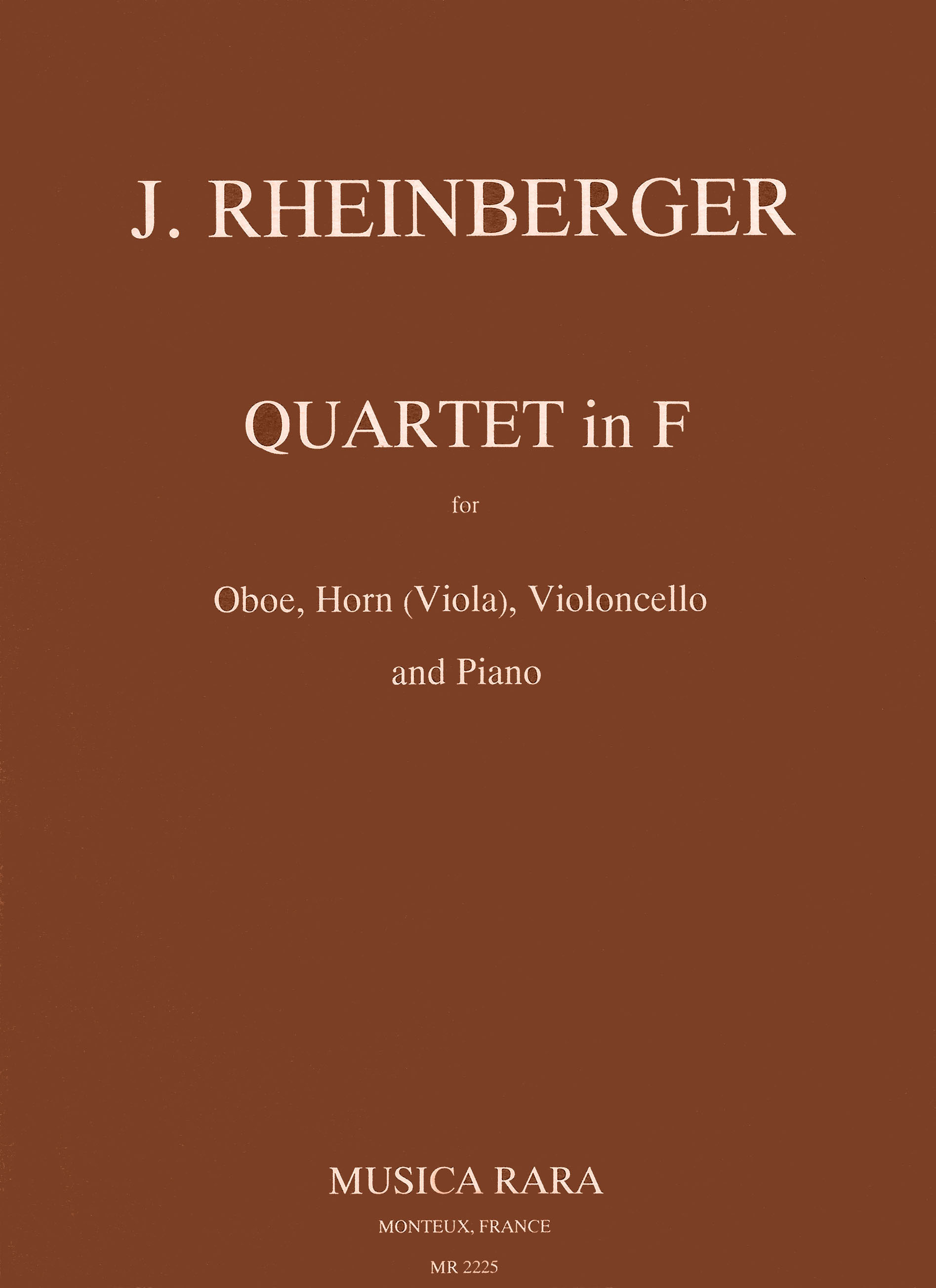 Vorderes Coverbild Quartett in F