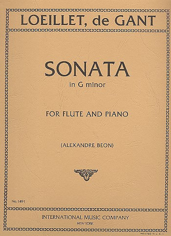 Vorderes Coverbild Sonata in G minor 