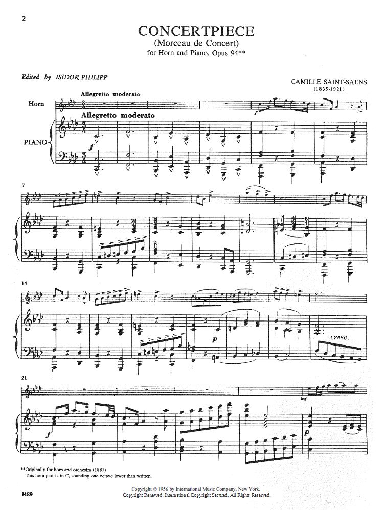 Anderes Coverbild Concertpiece Op.94 