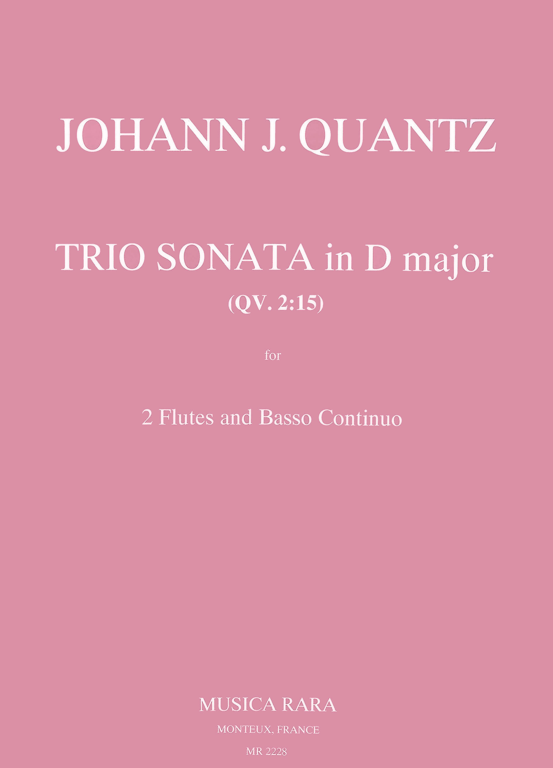 Vorderes Coverbild Triosonate in D