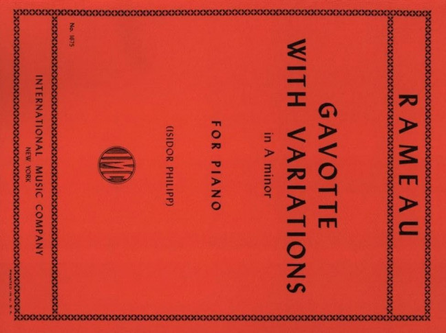 Vorderes Coverbild Gavotte with Variations A minor 