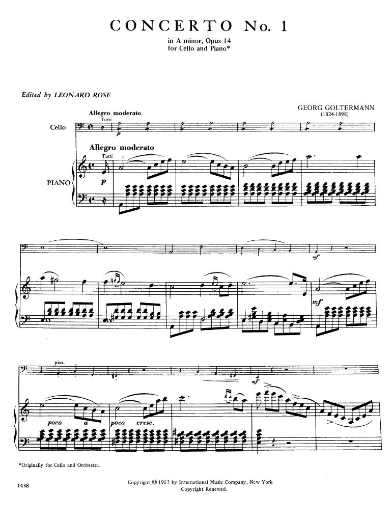 Anderes Coverbild Concerto No.1 in A minor Op.14 