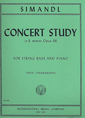 Vorderes Coverbild Concert Study E Minor Op.66 