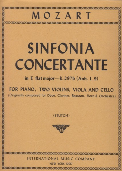 Vorderes Coverbild Sinfonia Concertante KV 297b 