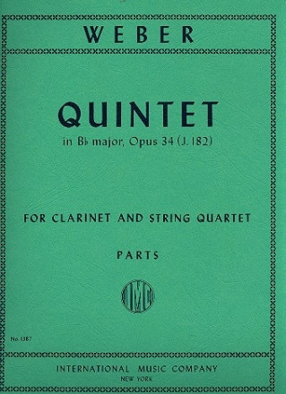 Vorderes Coverbild Quintet in Bb major Op.34 