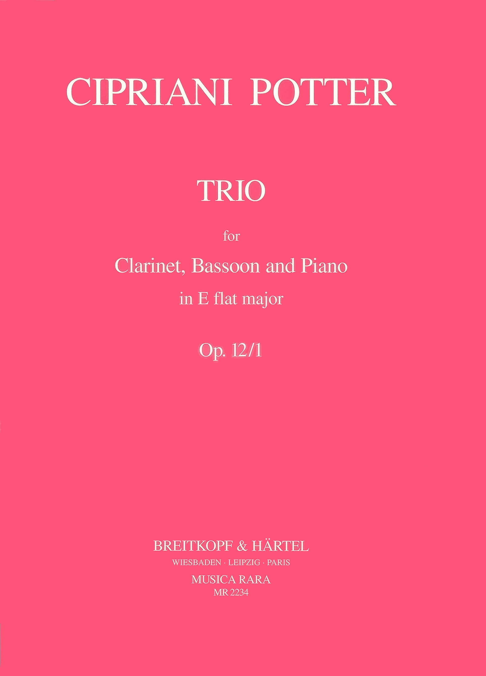 Vorderes Coverbild Trio Nr. 1 Es-Dur op. 12