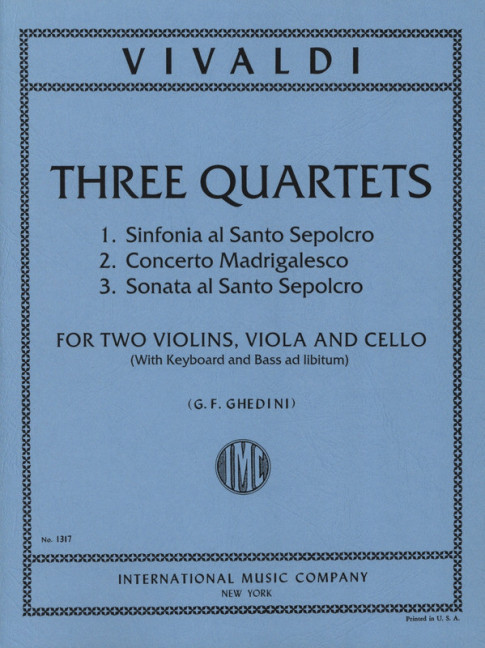 Vorderes Coverbild Three String Quartets 