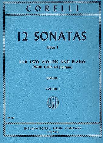 Vorderes Coverbild 12 Sonatas Vol. 1 op.1 Band 1