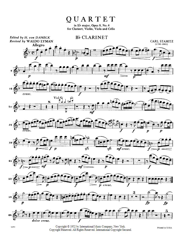 Anderes Coverbild Quartet Eb Major Op.8 No.4 
