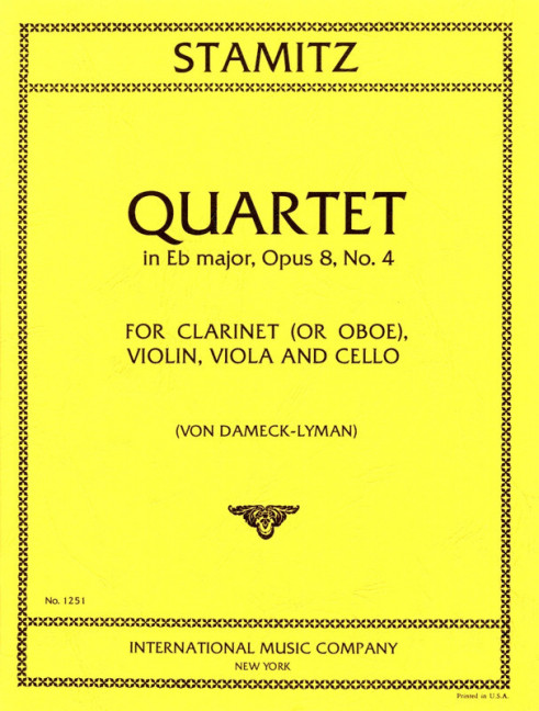 Vorderes Coverbild Quartet Eb Major Op.8 No.4 