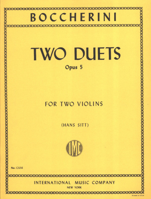 Vorderes Coverbild Two Duets op.5 