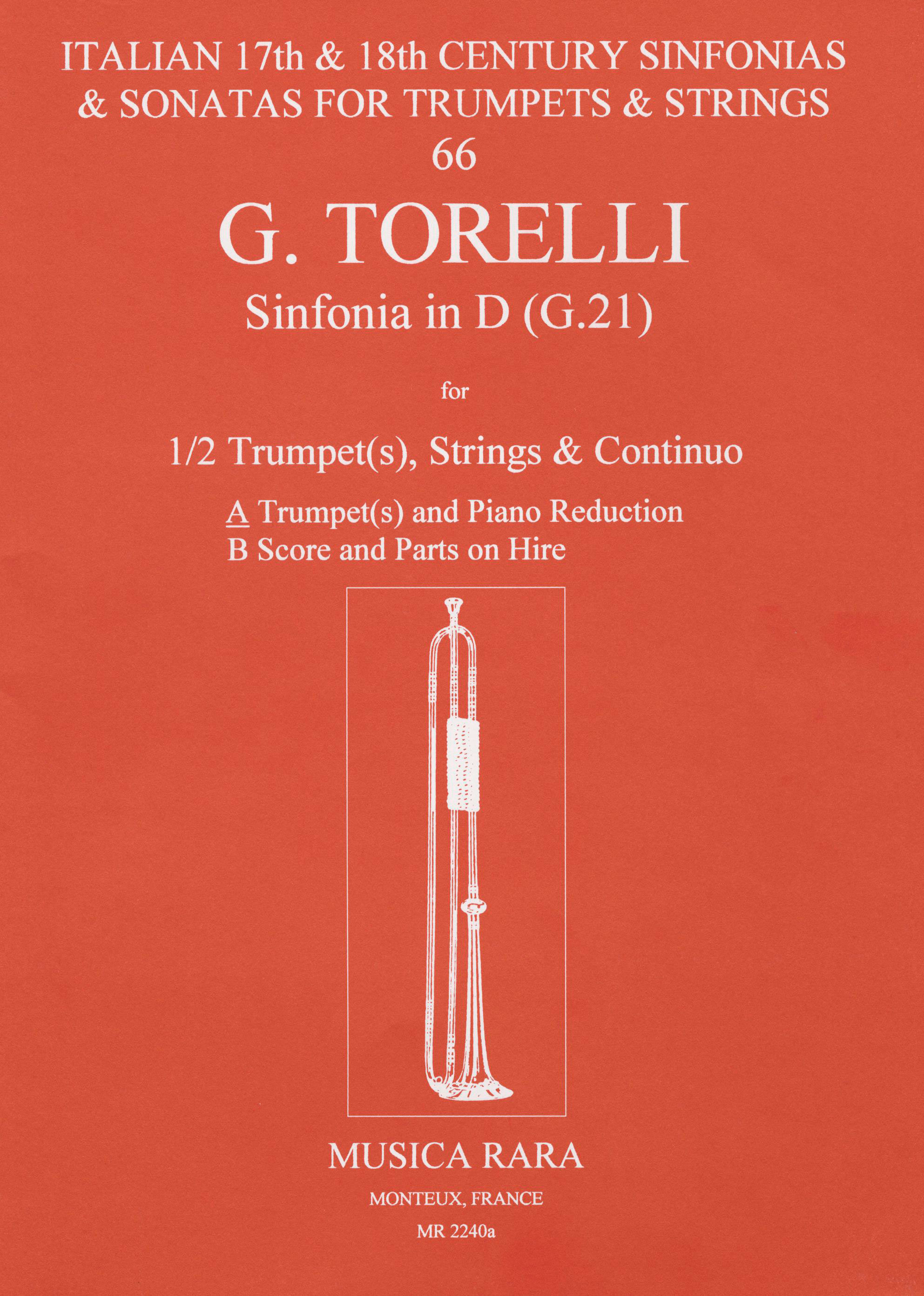 Vorderes Coverbild Sinfonia in D (G. 21)