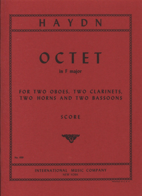 Vorderes Coverbild Octet in F major 