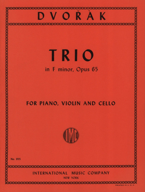 Vorderes Coverbild Trio in F minor op. 65 