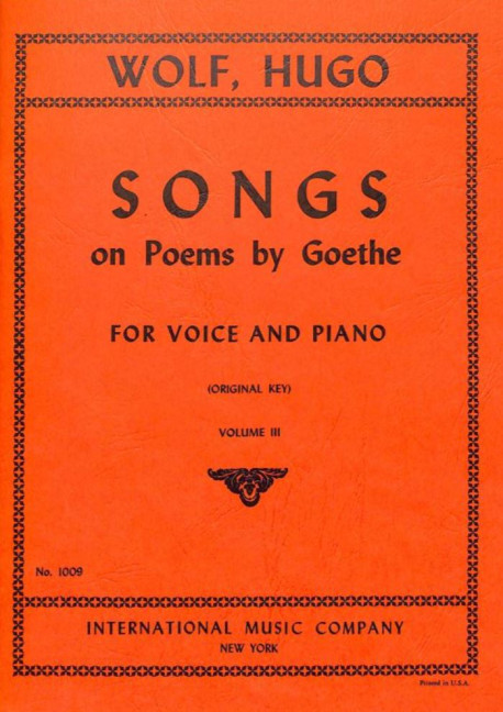 Vorderes Coverbild 48 Songs On Poems by Goethe Vol. 3 