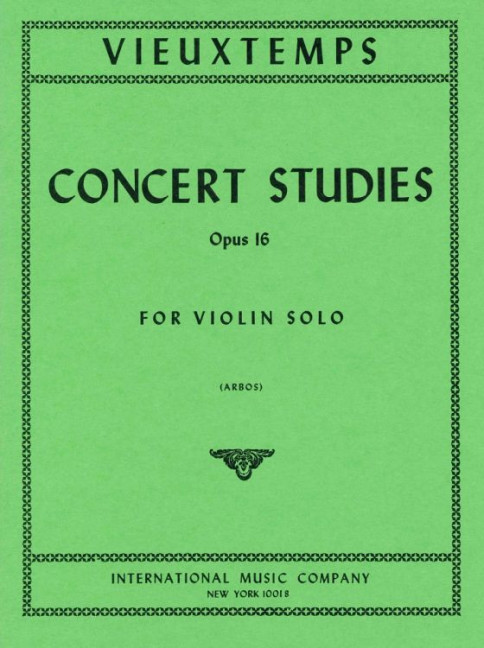 Vorderes Coverbild Concert Studies op.16 