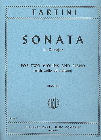 Vorderes Coverbild Sonata D major 