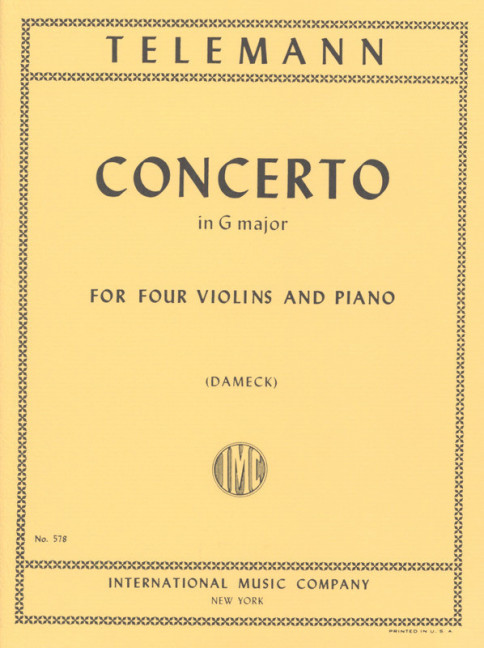 Vorderes Coverbild Concerto G major 