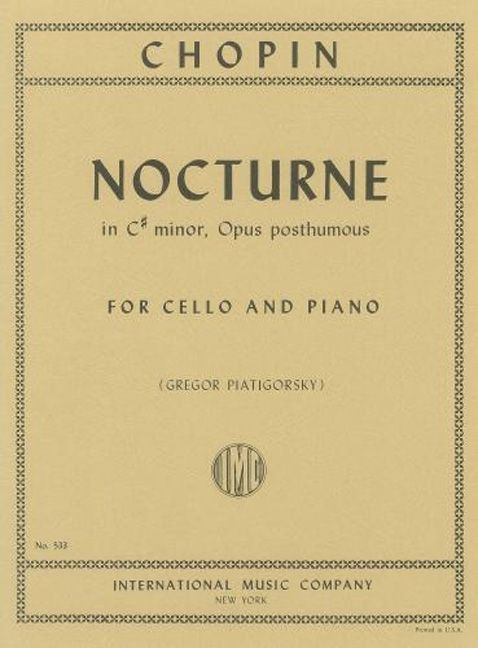 Vorderes Coverbild Nocturne C sharp minor op. posth. 