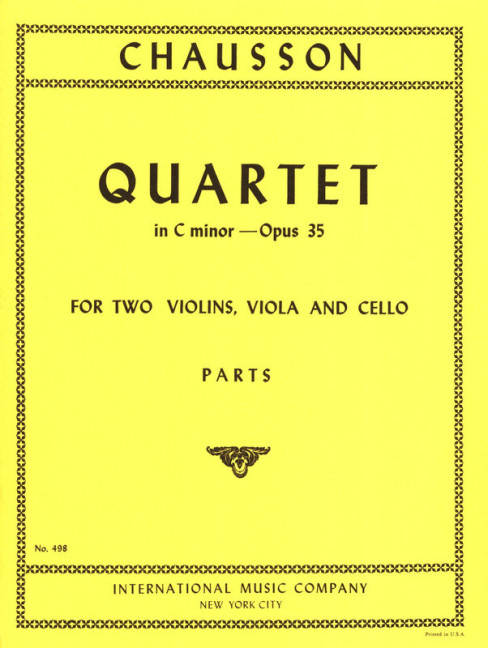 Vorderes Coverbild Quartet in C minor op. 35 