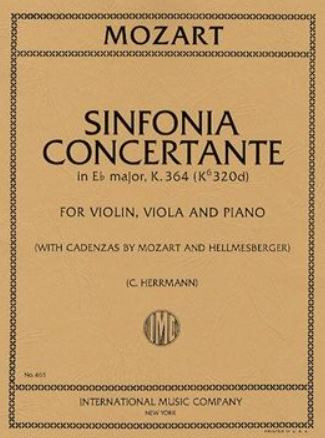 Vorderes Coverbild Sinfonia Concertante in Eb major KV 364 
