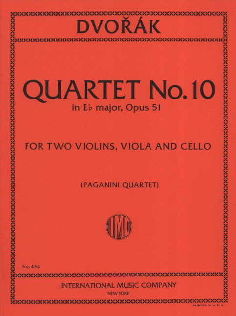 Vorderes Coverbild Quartet No. 10 in Eb major op. 51 
