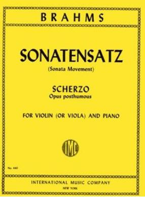 Vorderes Coverbild Sonatensatz & Scherzo op.posth. 