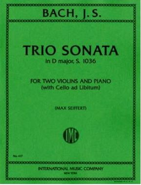 Vorderes Coverbild Trio Sonata in D minor BWV1036 