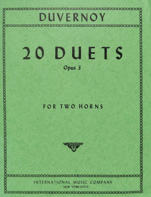 Vorderes Coverbild 20 Duets op. 3 