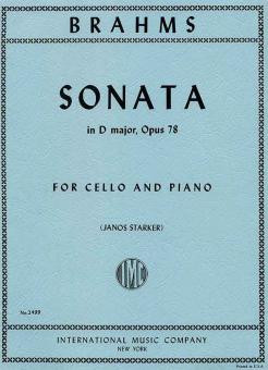 Vorderes Coverbild SONATA DMaj OP78 Vc Pft 