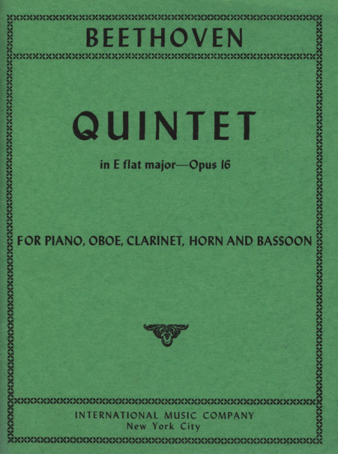 Vorderes Coverbild Quintet in Eb major Op.16 