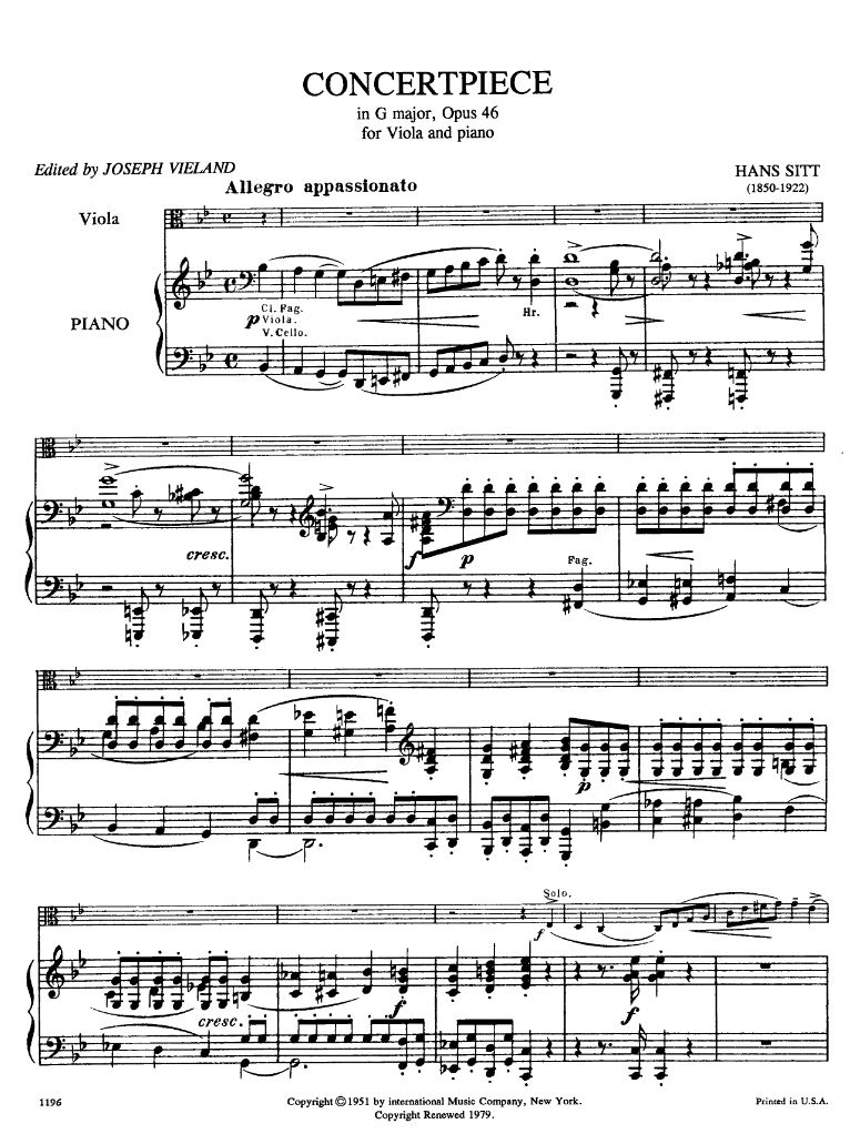 Anderes Coverbild Concert Piece G minor op.46 