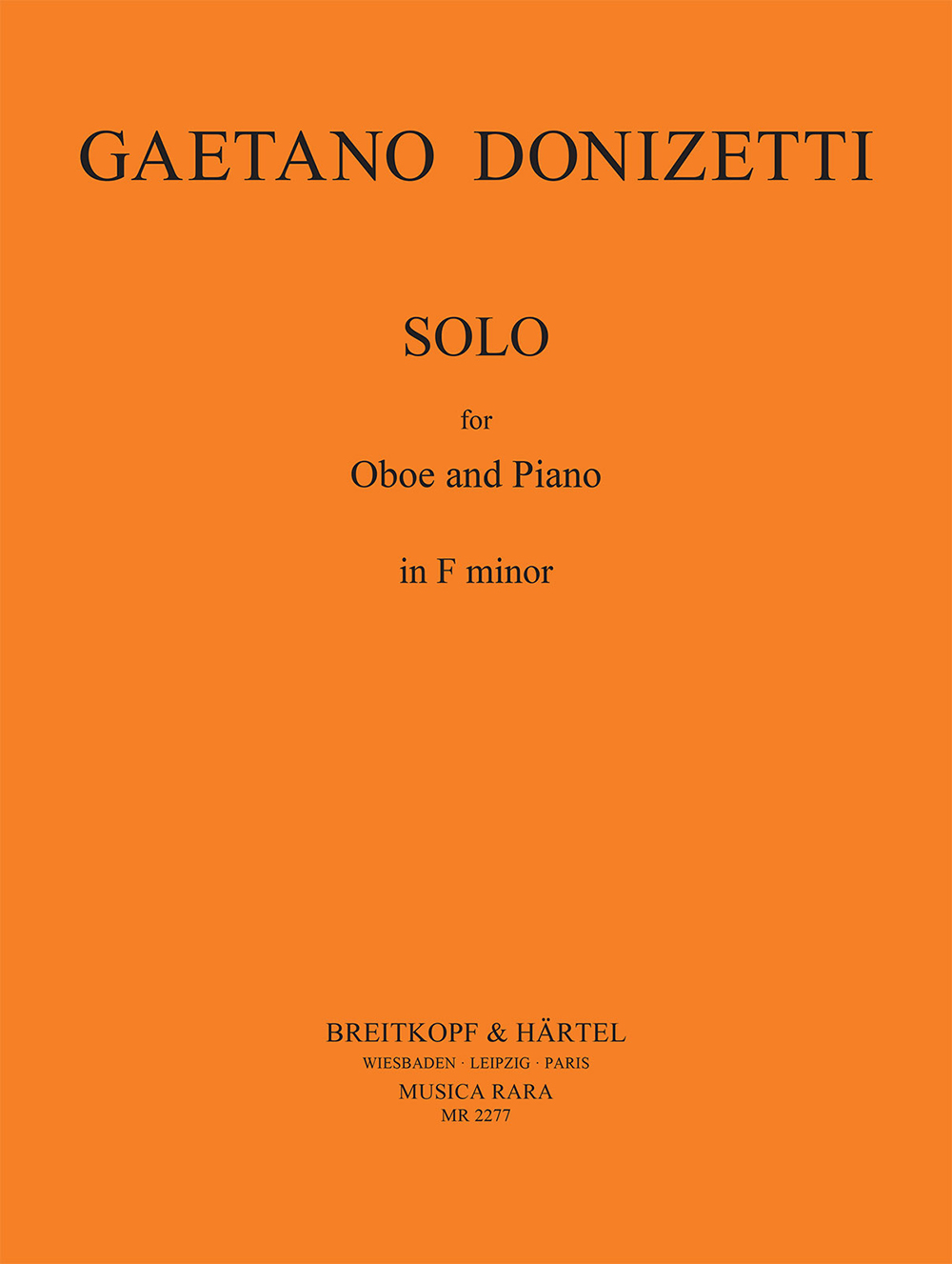 Anderes Coverbild Solo für Oboe und Klavier