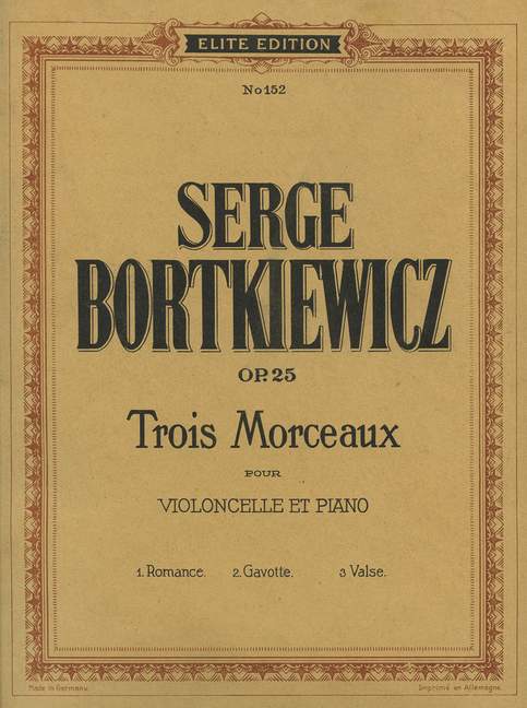 Vorderes Coverbild Drei Stücke op. 25 