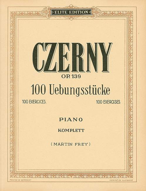 Vorderes Coverbild 100 Übungsstücke op. 139 