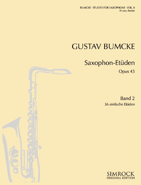 Vorderes Coverbild Saxophon-Etüden op. 43/2 Band 2