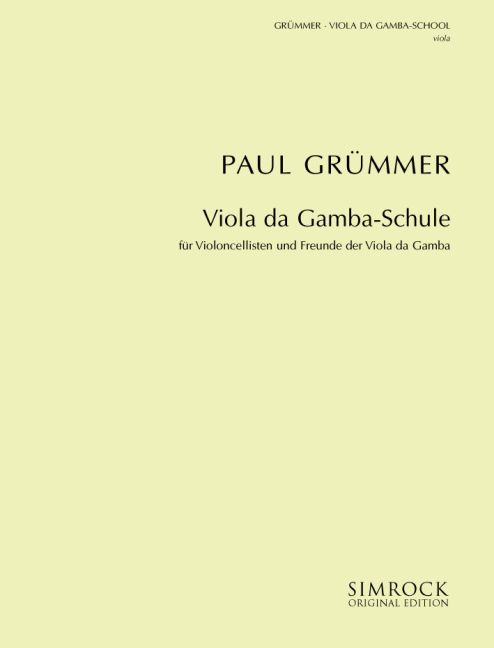 Vorderes Coverbild Viola da gamba-Schule 