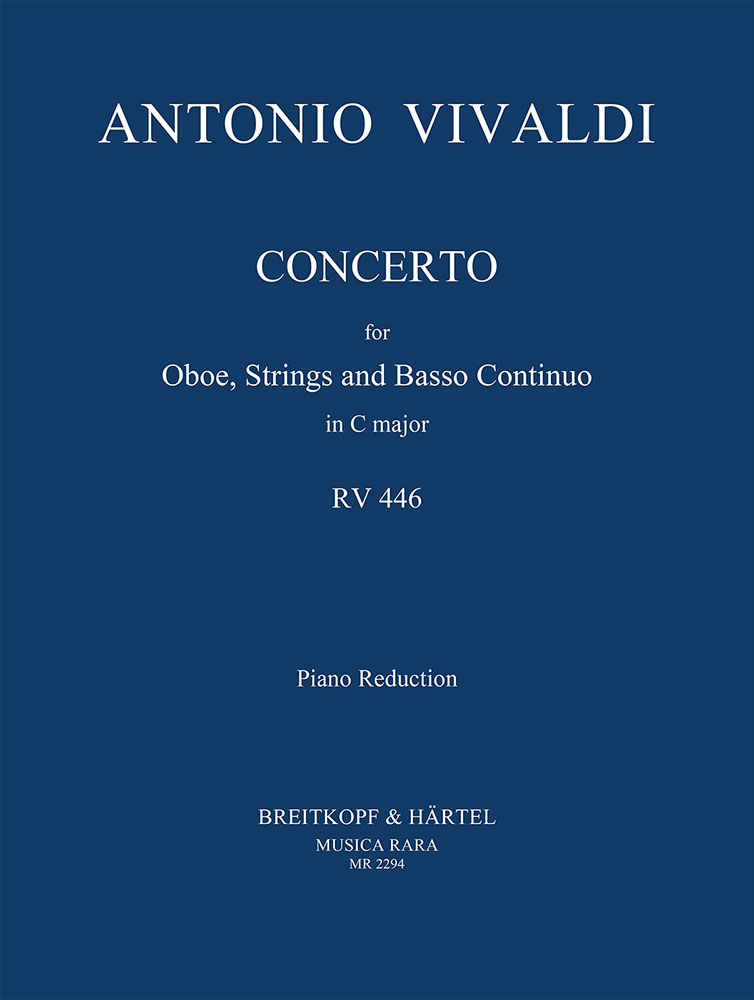 Vorderes Coverbild Konzert für Oboe, Streicher und Basso continuo C-Dur RV 446 (Oboenkonzert)