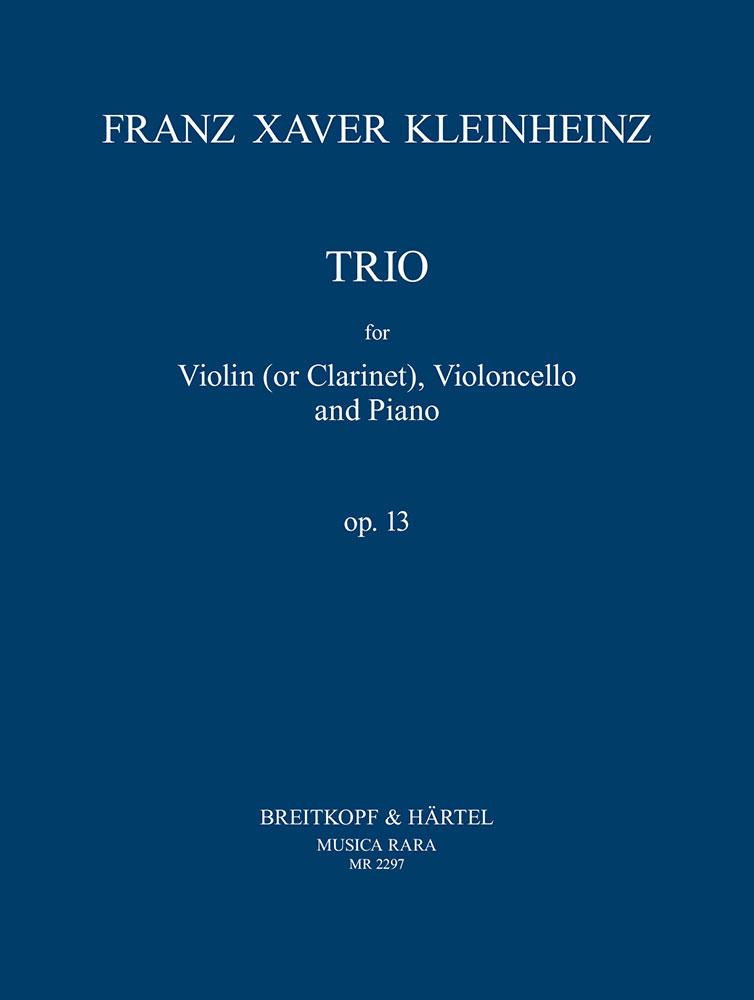 Vorderes Coverbild Klaviertrio für Violine oder Klarinette, Cello und Klavier Es-Dur op. 13