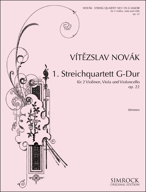 Vorderes Coverbild Streichquartett Nr. 1 G-Dur op. 22 