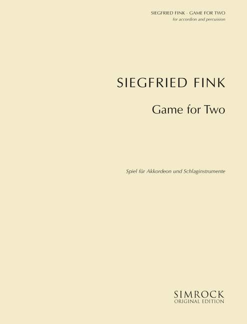 Vorderes Coverbild Game for Two 